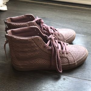 Purple Textured Vans